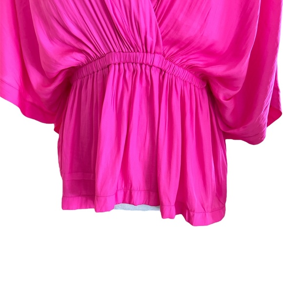 NWT Mustard Seed Here With You Hot Pink Kimono Sleeve Blouse - S - Picture 5 of 13